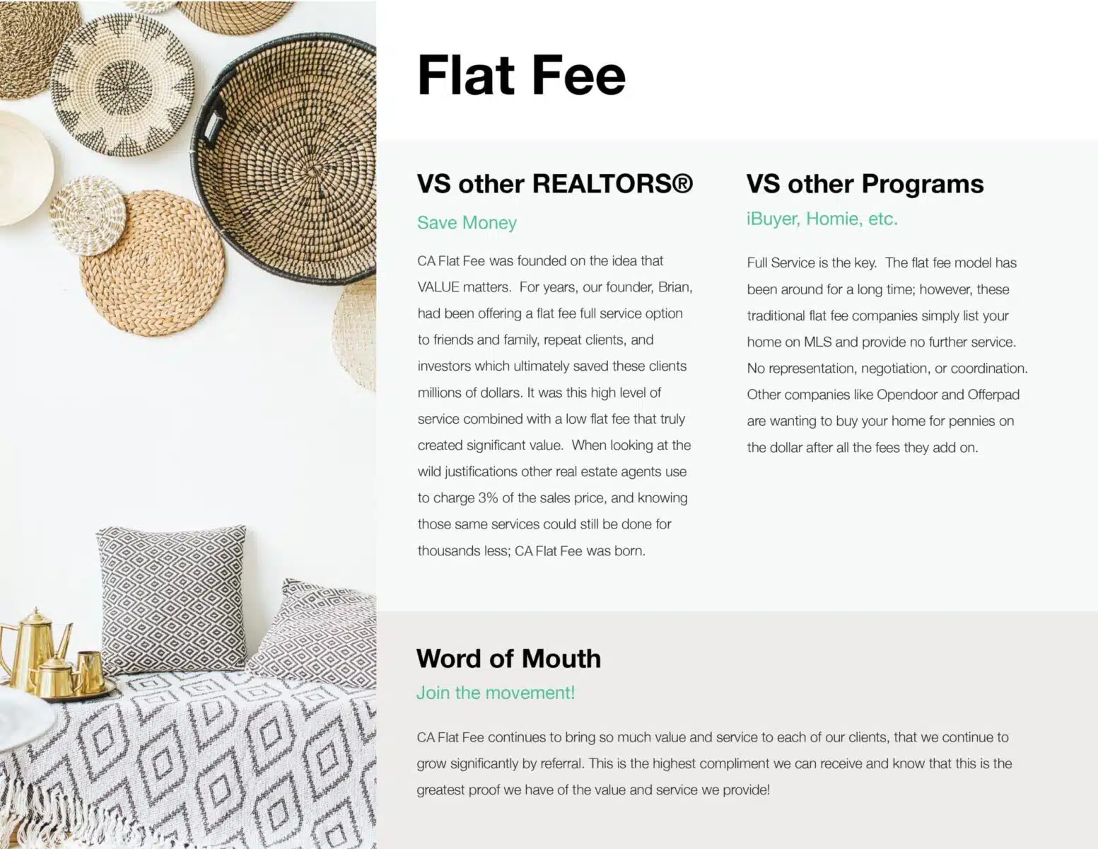 Flat fee overview