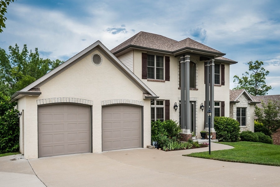 A house for sale with two car ports