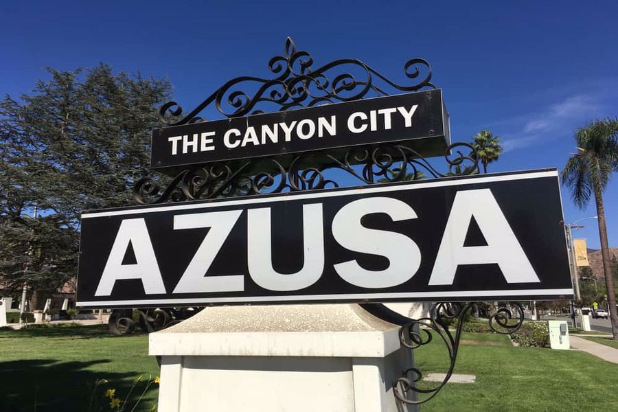 Azusa sign board