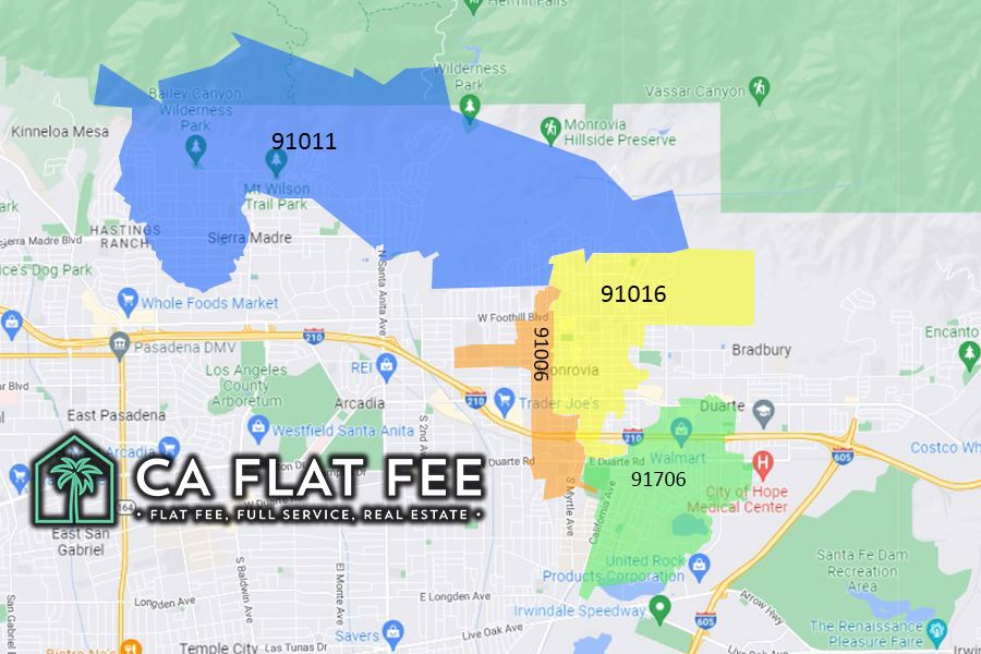 Monrovia zip code map