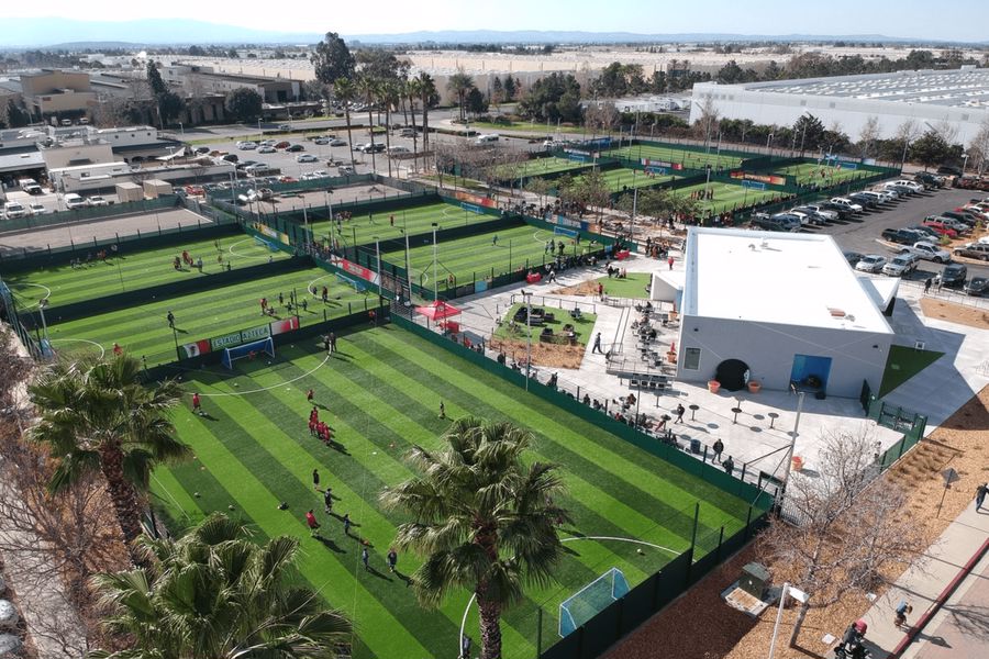 Soccer field in Rochester California