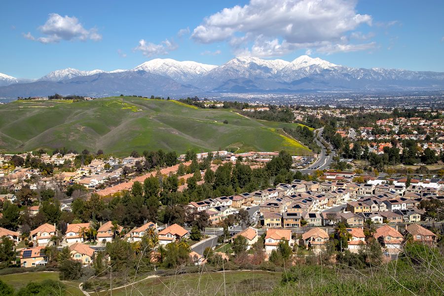 Overview of the houses in Chino Hills