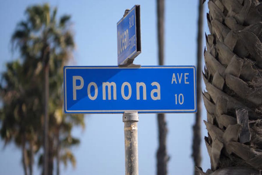 Pomona California Street Sign