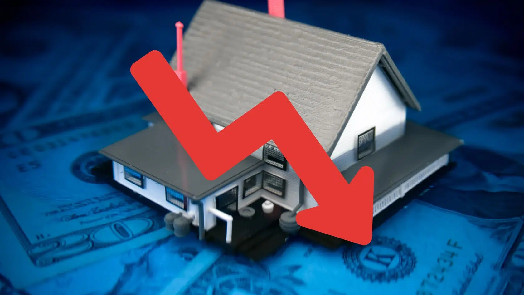a underwater home with downward equity